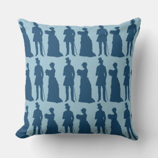 Coussin marié bleu vintage