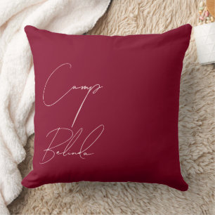 Coussin Marie de la Fête de Campagne Burgundy et Blush sur