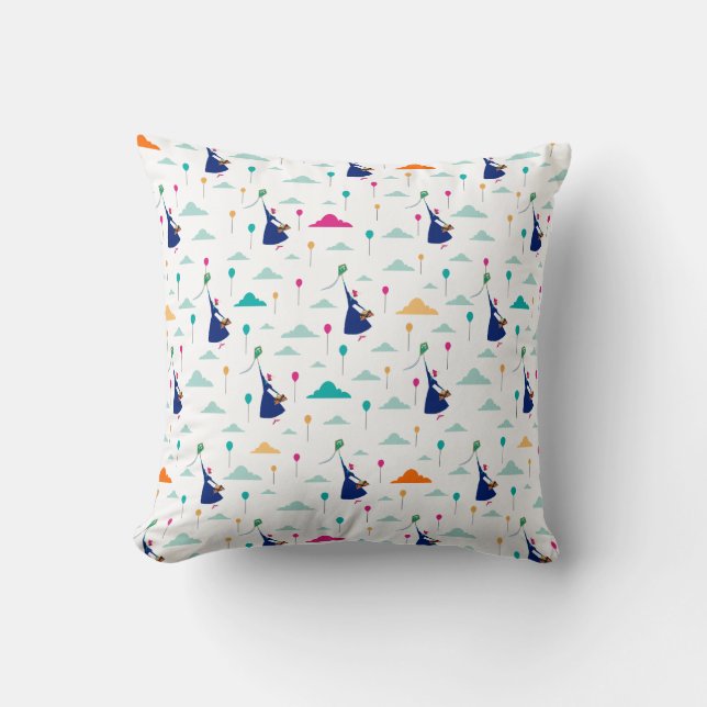 Coussin Marie Poppins| La magie remplit le Motif de l'air (Recto)