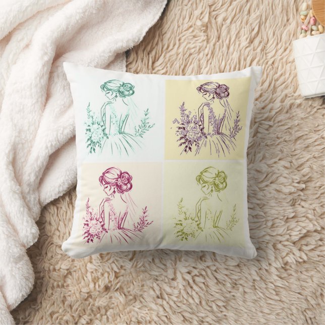 Coussin Mariée jolie (Couverture)