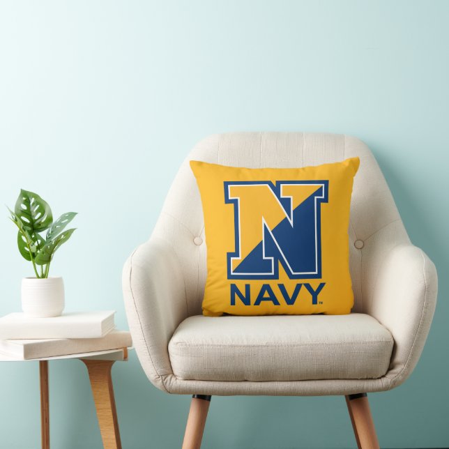 Coussin Marine américaine | Marine initiale N (Chaise)