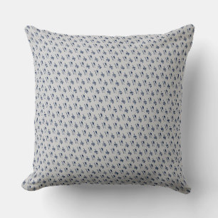 Coussin Marine et Grey Petit Motif simple Design