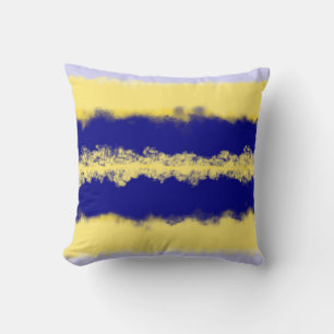 Coussin marine et ombre abstrait de jaune