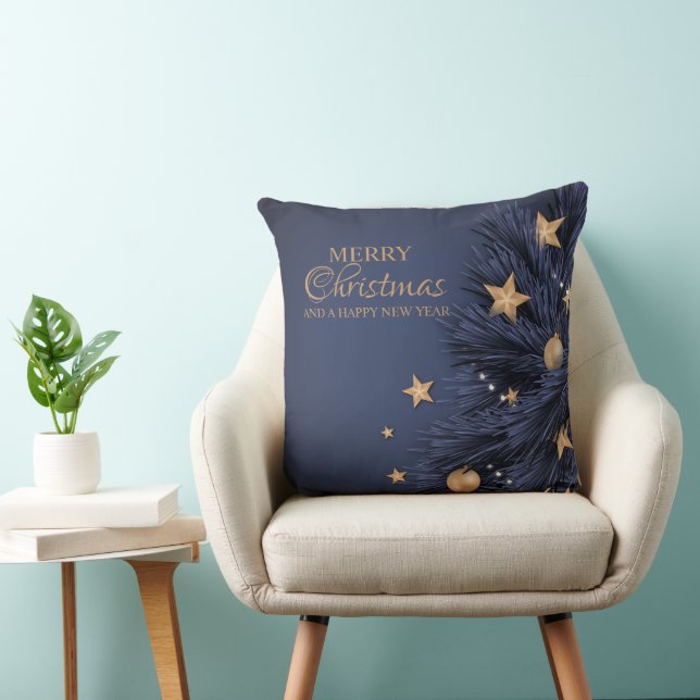 Coussin Marine Gold Simple Jour de Noël Jouer Pillow 20" (Chaise)