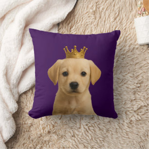 Coussin Marionnette du Labrador en Couronne d'or