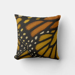 Coussin Mariposa Orange & Yellow Monarch Butterfly Wing