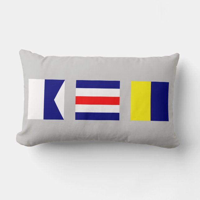 Coussin maritime nautique du drapeau de signal ACK (Recto)