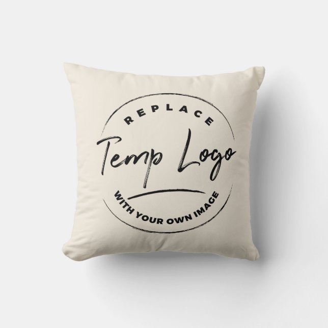 Coussin Marque avec votre logo ou votre image d'entreprise (Recto)