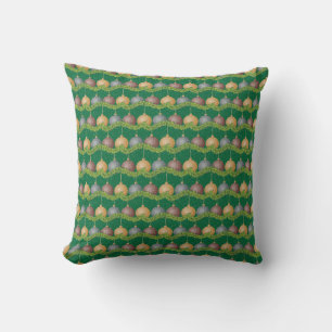 Coussin Marque de Noël et ornements motif de vacances