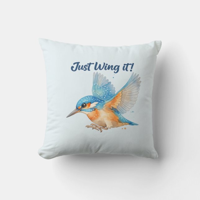 Coussin Martin-pêcheur (Recto)