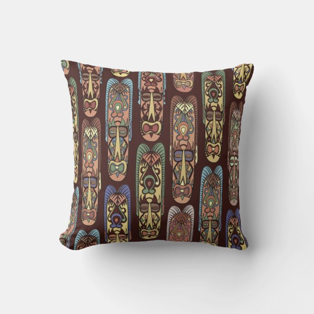 Coussin Masques africains (Recto)