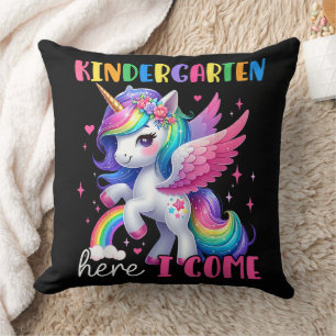 Coussin Maternelle j'arrive licorne rentrée scolaire