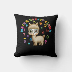 Coussin Math n'est pas Prob-Llama Math Llama Enseignant Re