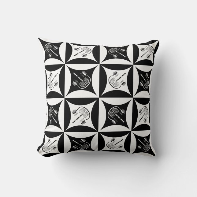 Coussin Matière grise dans le trou dans la porte de la gra (Recto)