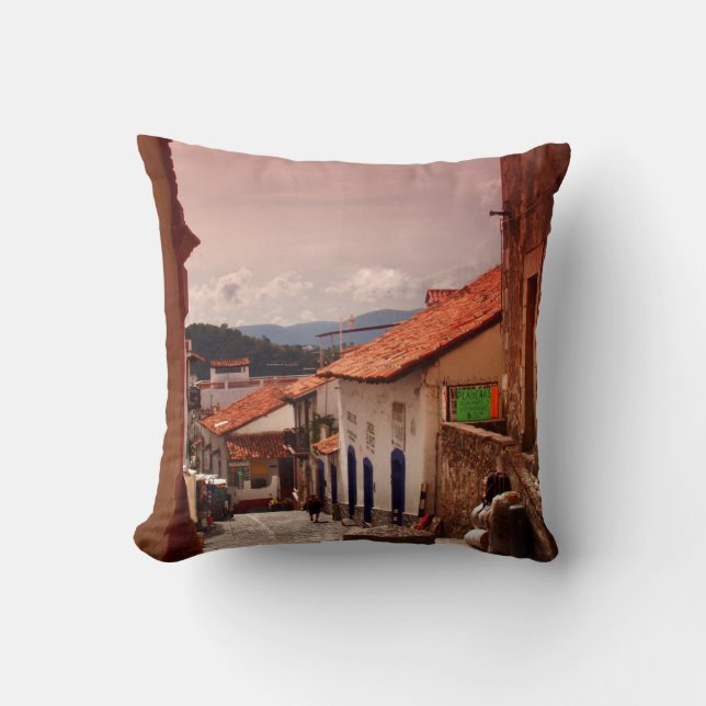 Coussin Matin dans la rue de Taxco (Recto)