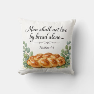 Coussin Matthieu 4:4, Décoration juive messianique, Verset