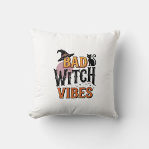 Coussin Mauvaises vibrations de sorcière Création de chemi