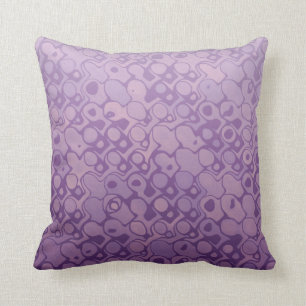 Coussin mauve-clair abstrait élégant frais