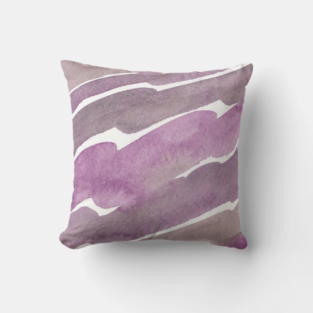 Coussin Mauve Waves (Recto)