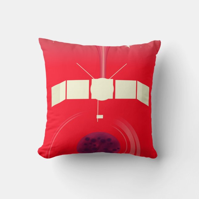 Coussin MAVEN - à l'art spatial de Mars. (Recto)