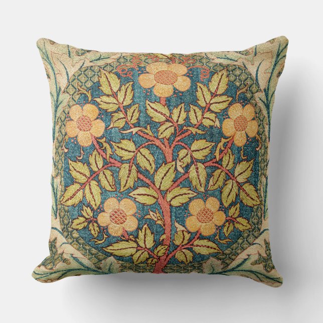 Coussin May Morris Rose Wreath (Recto)