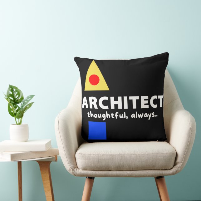 Coussin Mazipoodles Architecte réfléchi (Chaise)