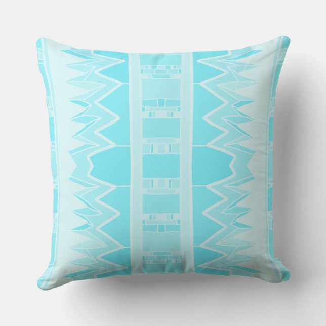 Coussin Mazipoodles Motif afrofuturiste - Bleu bébé (Verso)