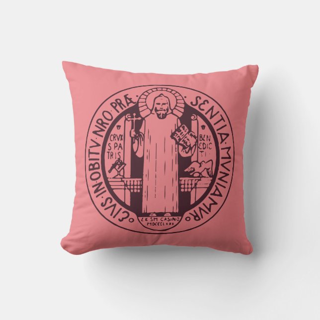 Coussin Médaille de Saint Benoît (Recto)