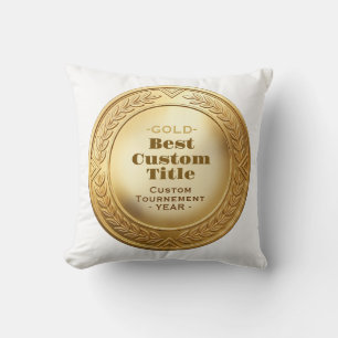 Coussin Médaille d'or réaliste 3D personnalisable et modif