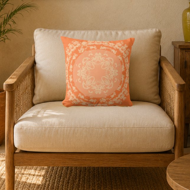 Coussin Médaillon Abricot (Créateur téléchargé)