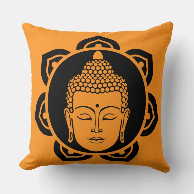 Coussin Méditation de la tête de bouddha (Recto)