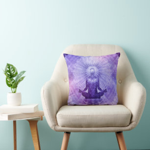 Coussin Méditation du Saint-Yoga Lotus - Motif ininterromp
