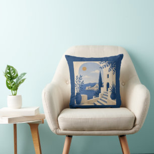 Coussin Mediterranean Coastal Villa Arch Cushion