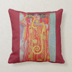 Coussin médizin par Gustav Klimt, art vintage, art déco,