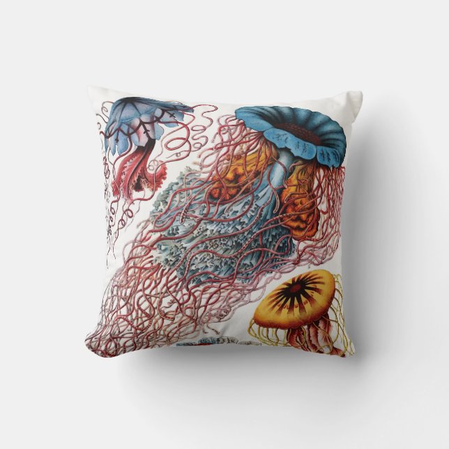 Coussin Méduses d'Ernst Haeckel (Recto)