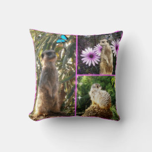 Coussin Meerkat,_Collage_Lounge_Cushion,