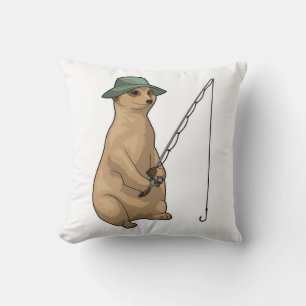 Coussin Meerkat Fishing Fisher