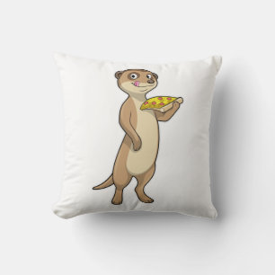 Coussin Meerkat with pizza