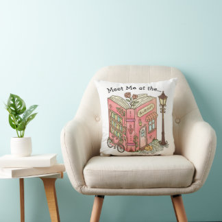 Coussin Meet Me At The Bookstore