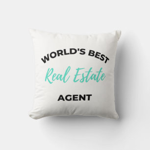 Coussin Meilleur agent immobilier au monde 2