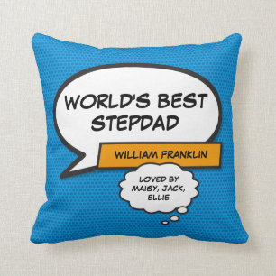 Coussin Meilleur Beau-Père du Monde, Super-héros Beau-Père