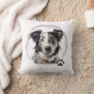 Coussin Meilleur chien Maman Photo Fête des mères