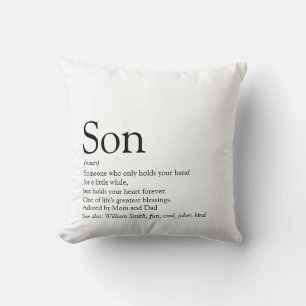 Coussin Meilleur Fils du Monde Définition Simple Moderne