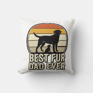 Coussin Meilleur papa à fourrure jamais conception de mail
