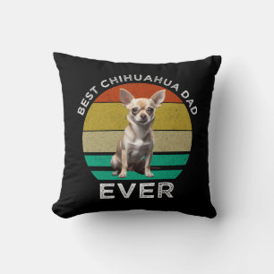 Coussin Meilleur papa Chihuahua jamais