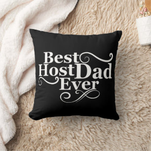 Coussin Meilleur papa hôte jamais heureux fête des pères i