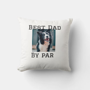 Coussin Meilleur papa par par chien animal photo moderne s