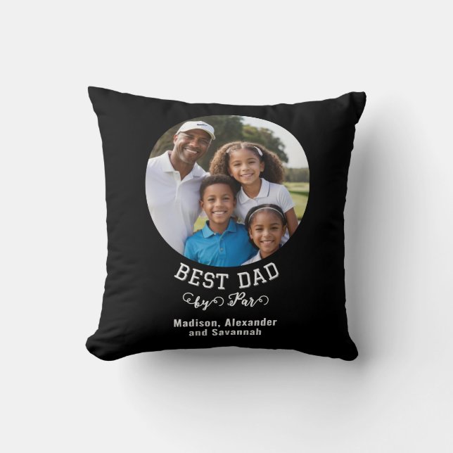 Coussin Meilleur papa par Par Fête des pères à thème de go (Recto)