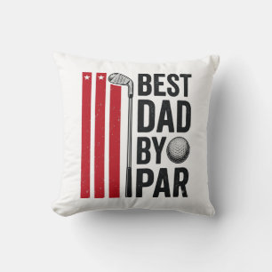 Coussin Meilleur Papa Par Par Papa Golf Design Vintage_1