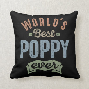 Coussin Meilleur Poppy du monde